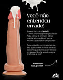 Kit Splash - Pênis Que Ejacula 16x4cm + Semen Lub Lubrificante