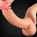 Pênis Realista com Veias Camada Dupla macio e Firme 12" - LOVETOY DUAL-LAYERED SILICONE NATURE COCK