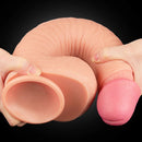 Pênis Realista com Veias Camada Dupla macio e Firme 12" - LOVETOY DUAL-LAYERED SILICONE NATURE COCK