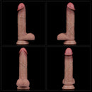 Pênis Realista com Veias Camada Dupla macio e Firme 7,5" - LOVETOY DUAL-LAYERED SILICONE NATURE COCK