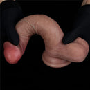 Pênis Realista com Veias Camada Dupla macio e Firme 7,5" - LOVETOY DUAL-LAYERED SILICONE NATURE COCK
