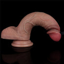 Pênis Realista com Veias Camada Dupla macio e Firme 7,5" - LOVETOY DUAL-LAYERED SILICONE NATURE COCK