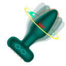 Plug Anal Vibratório Com App Em Silicone Com Rotação 360°