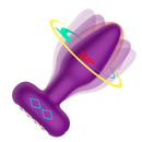 Plug Anal Vibratório Com App Em Silicone Com Rotação 360°
