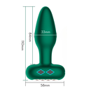 Plug Anal Vibratório Com App Em Silicone Com Rotação 360°