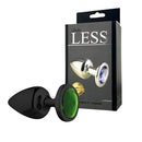 Plug Less em ABS Preto com  Pedra Ornamental - HARD