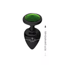 Plug Less em ABS Preto com  Pedra Ornamental - HARD