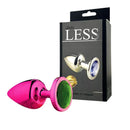 Plug Less em ABS Rosa com  Pedra Ornamental - HARD