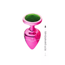 Plug Less em ABS Rosa com  Pedra Ornamental - HARD