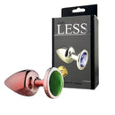 Plug Less em ABS Rosê com  Pedra Ornamental - HARD