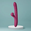 Vibrador Ponto G com 10 Modos de Estimulação de ponto e Clitóris Roxo