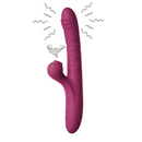 Vibrador Ponto G com 10 Modos de Estimulação de ponto e Clitóris Roxo