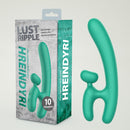 Vibrador Recarregável com Estimulador Clitoriano e Encaixe na Base para os Dedos – LUST RIPPLE HREINDYRI