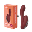 Vibrador Recarregável Ponto G com Estimulador Clitoriano – KISSEN NYMPH