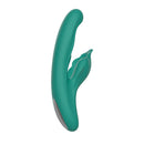 Vibrador Recarregável Vai e Vem com Diâmetro Escalonado e Estimulador Clitoriano – KISSEN KYMO
