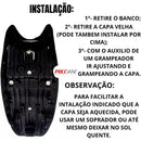 Capa banco de moto emborrachada Original Preta universal Cg Titan 150 Fan 125 150 2009 2010 2011
