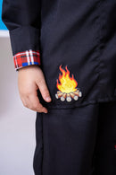 Conjunto Junino Princesa Belli Seu Juca Terno Preto