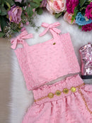 Conjunto Blogueirinha Clarissa Rosa Bebe