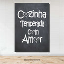 Placa Decorativa em MDF 21x30 | COZINHA TEMPERADA COM AMOR