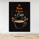 Placa Decorativa em MDF 21x30 | FÉ, FOCO, FORÇA E CAFÉ