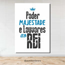 Placa Decorativa em MDF 21x30 | PODER MAJESTADE