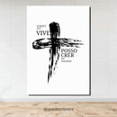 Placa Decorativa em MDF 21x30 | PORQUE ELE VIVE