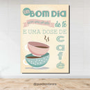 Placa Decorativa em MDF 21x30 | UM BOM DIA COM UMA PITADA DE FÉ