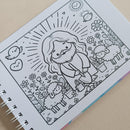 Livro de Colorir 15x21 CD 50fls 120g Rara Papelaria | CRISTÃO MENINA