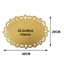 Kit 3 Molduras mdf Oval Classica Tam:40x29cm Cod:kitplm004