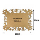 Kit 3 Molduras mdf Ret Borboletas Tam:40x29cm: Cod:kitplm013