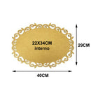 Kit 3 Molduras Oval Arabesco Tamanho:40x29cm Cod:kitplm009