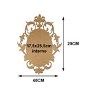 Kit 3 Molduras Oval Lisa Francesa Tam:40x29cm Cod:kitplm006