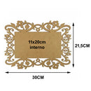 Kit 6 Molduras mdf Ret Margarida Tam:30x21,5cm Cod:kitplm011
