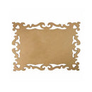 Kit com 3 Molduras mdf Ret Coração Tam:40x29cm Cod:kitplm014
