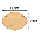PLACA DE MDF DECORATIVA PALLET TAMANHO:29,5X22cm COD:PPLT007