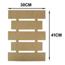 PLACA PALLET EM MDF 41X30CM TAMANHO:41X30cm COD:PPLT002