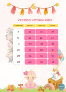 Vestido Vitoria Kids Maria Helena Branco