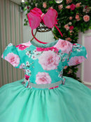 Vestido Menina Bonita Jardim Encantado Maiza Verde