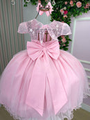 Vestido Infantil Menina Bonita Beatriz Rosa Bebe