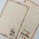 Papéis de Carta Coleção Costurando Memórias com Envelope 10 unidades | Patchwork Rosée - 02 Estampas