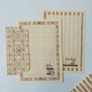 Papéis de Carta Coleção Costurando Memórias com Envelope 10 unidades | Patchwork Rosée - 02 Estampas