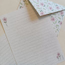 Papéis de Carta Estampas com Envelope 10 unidades | JASMIM
