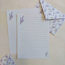 Papéis de Carta ESTAMPAS com Envelope 10 unidades | LAVANDA
