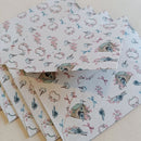 Papéis de Carta Estampas com Envelope 10 unidades | PÁSSAROS