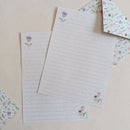 Papéis de Carta Estampas com Envelope 10 unidades | PRIMAVERA