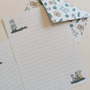Papéis de Carta ESTAMPAS com Envelope 10 unidades | SAFARI ANIMAIS