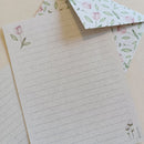 Papéis de Carta Estampas com Envelope 10 unidades | TULIPAS