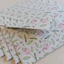 Papéis de Carta Estampas com Envelope 10 unidades | TULIPAS