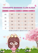 Conjunto Banana Club Alissa Rosa Bebe