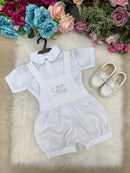 Conjunto Miss Cherry Meninos Bebe Theo Branco